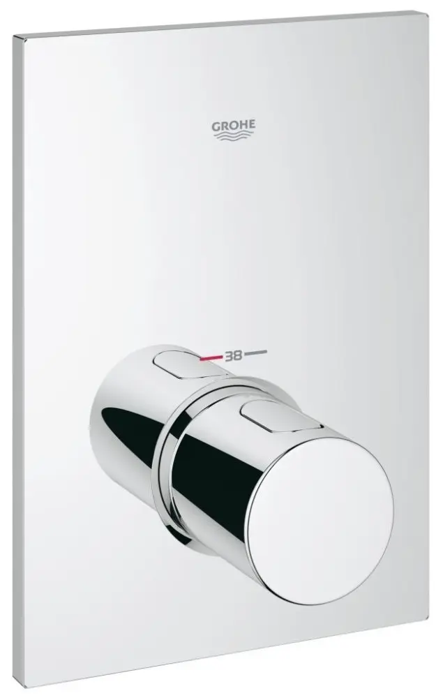 Grohe Grohtherm F - termostata centrālais maisītājs, zemapmetuma montāža, hroms 27619000