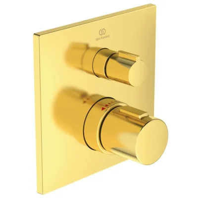 Ideal Standard CeraTherm - termostatisks vannas maisītājs, zemapmetuma, Brushed zelts A6956A2
