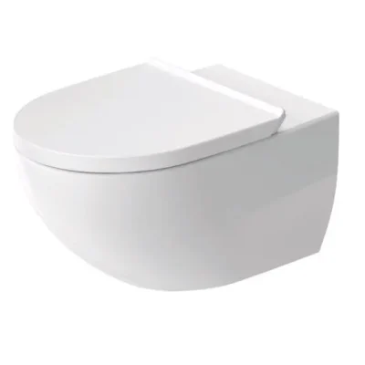 Duravit Architec - piekaramais WC ar SoftClose sēdekli, Rimless, DuraShield, balts 45726900A1