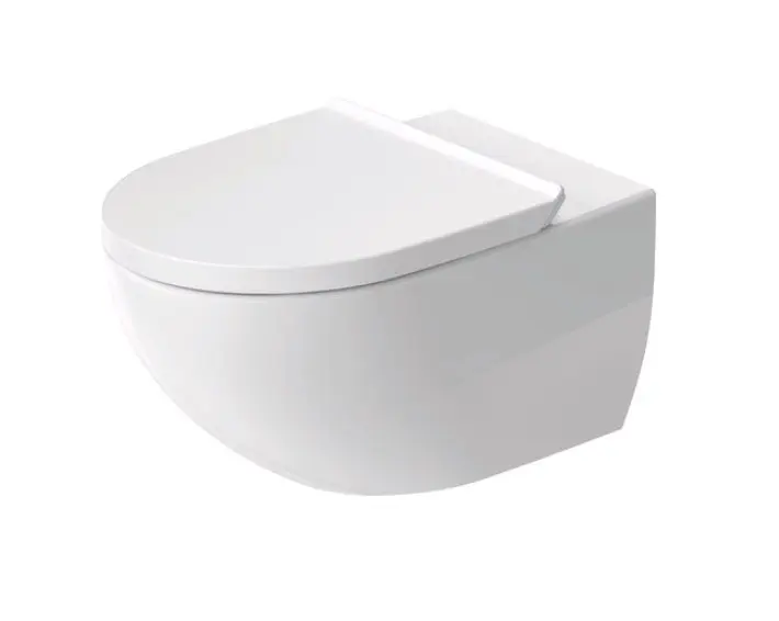Duravit Architec - piekaramais WC ar SoftClose sēdekli, Rimless, DuraShield, balts 45726900A1