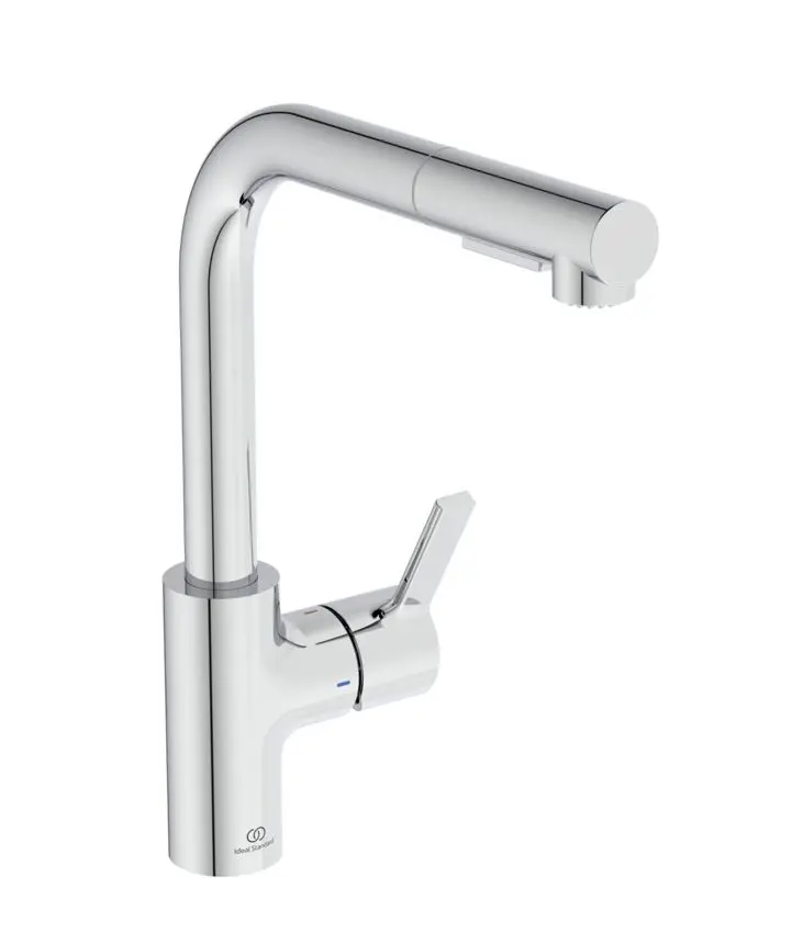 Ideal Standard Gusto - virtuves izlietnes maisītājs ar izvelkamu dušu, hroms BD420AA