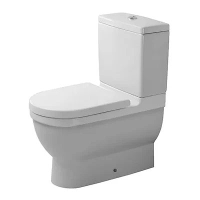 Duravit Starck 3 - grīdas WC kombinācija, Vario notece, ar HygieneGlaze, alpu balts 0128092000