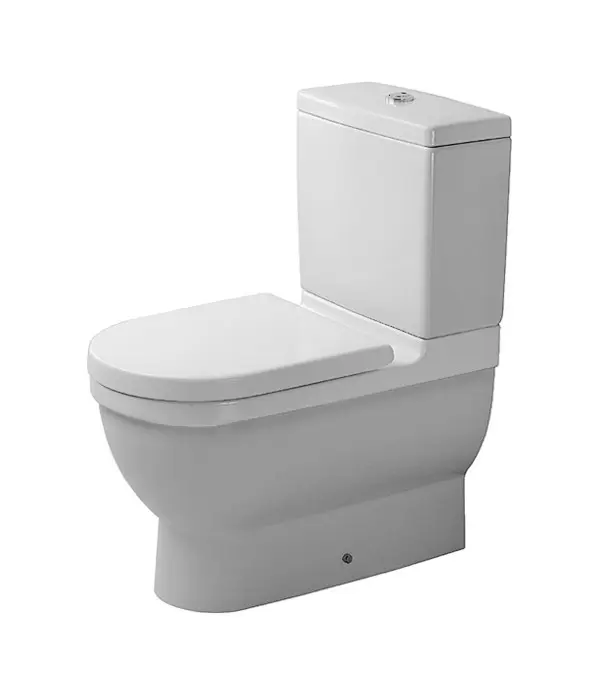 Duravit Starck 3 - grīdas WC kombinācija, Vario notece, ar HygieneGlaze, alpu balts 0128092000
