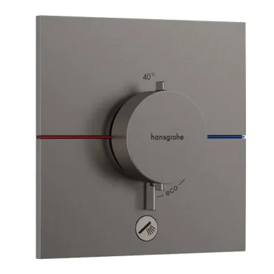 Hansgrohe ShowerSelect Comfort - zemapmetuma termostata maisītājs, hroms melns birstēts 15575340