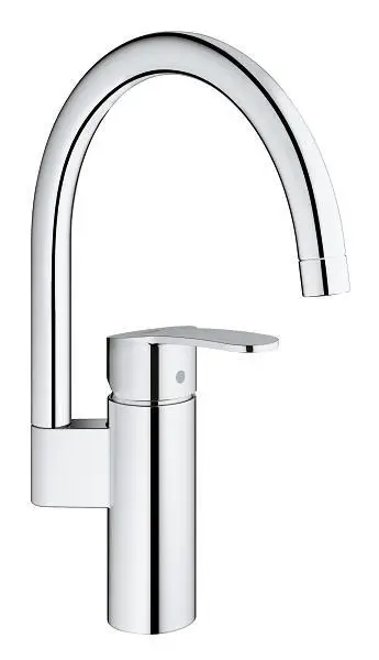 Grohe Eurostyle Cosmopolitan - virtuves izlietnes vienas sviras maisītājs ar augstu izteku, hroms 30221002