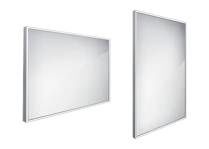 Nimco spogulis - spogulis ar LED apgaismojumu, 100x70 cm, alumīnijs ZP 13004