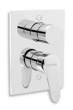 Novaservis Titania Iris New - zemapmetuma vannas maisītājs ar pārslēdzēju, hroms 94450R,0