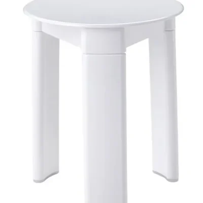 Aqualine Accessoires - vannas istabas taburete Trio, diametrs 33x40 cm, balta 2072