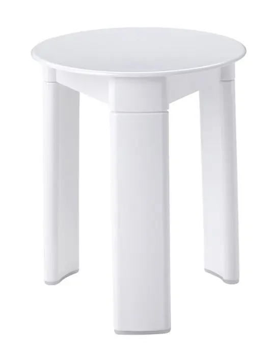 Aqualine Accessoires - vannas istabas taburete Trio, diametrs 33x40 cm, balta 2072