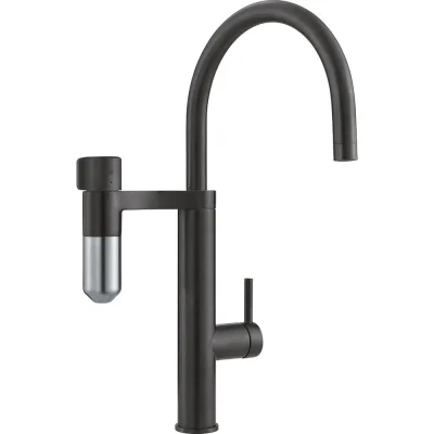 Franke filtra maisītāji - virtuves izlietnes maisītājs Vital Tap ar filtru, matēti melns/nerūsējošais tērauds 120.0621.312