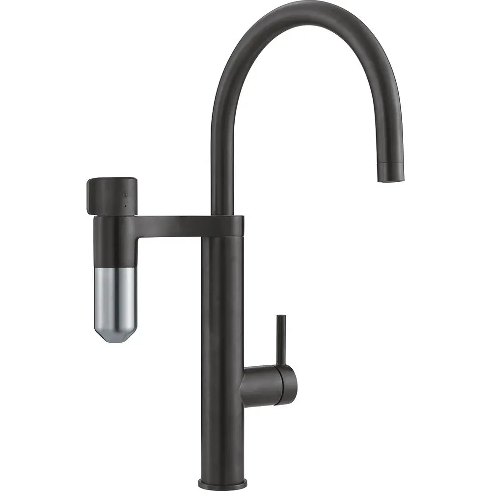 Franke filtra maisītāji - virtuves izlietnes maisītājs Vital Tap ar filtru, matēti melns/nerūsējošais tērauds 120.0621.312