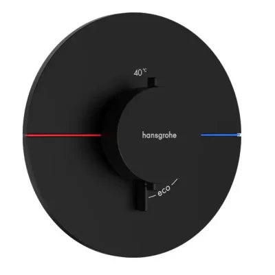 Hansgrohe ShowerSelect Comfort - zemapmetuma termostata maisītājs, matēti melns 15559670