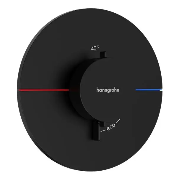 Hansgrohe ShowerSelect Comfort - zemapmetuma termostata maisītājs, matēti melns 15559670
