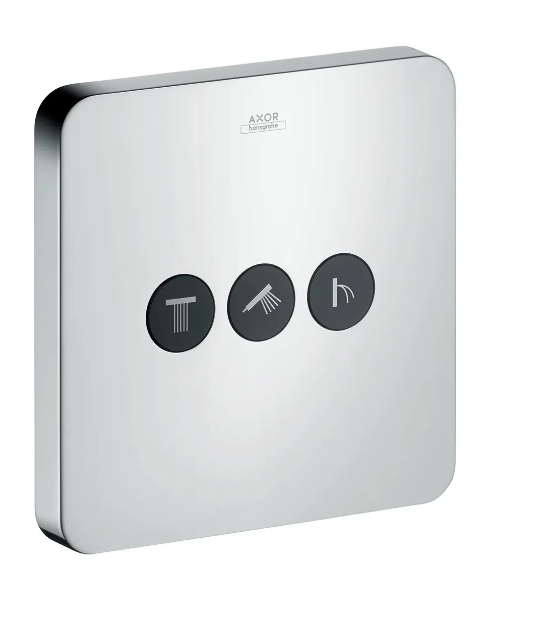 Axor ShowerSelect - noslēgšanas un pārslēgšanas vārsts - zemapmetuma, 3 patērētājiem, hroms 36773000