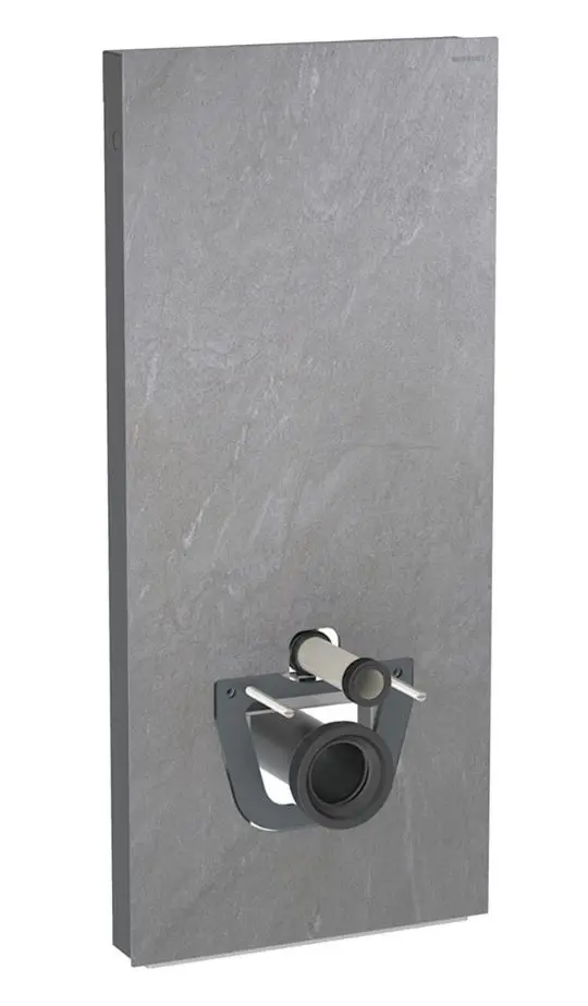 Geberit Monolith Plus - sanitārais modulis sienas WC, 114 cm, pieslēgums apakšā, šīfera izskats 131.231.00.7