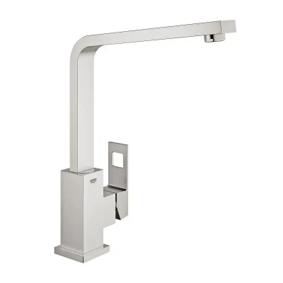 Grohe Eurocube - virtuves izlietnes vienas sviras maisītājs, SuperSteel 31255DC0