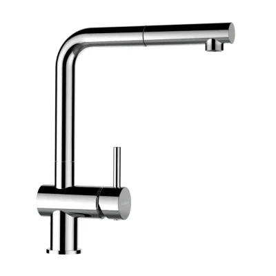 SCHOCK Epos - virtuves izlietnes maisītājs ar izvelkamu izteku, hroms 540120CHR