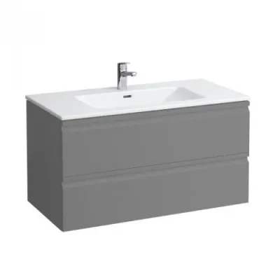 Laufen Pro S - izlietne ar zemizlietnes skapi, 100x50 cm, 2 atvilktnes, grafīta matēts H8619654801041