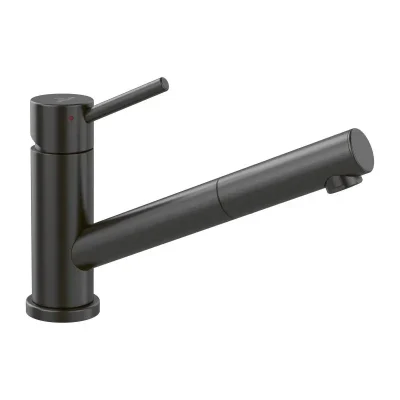 Villeroy & Boch Como - virtuves maisītājs ar izvelkamu izteku, antracīts 92520005