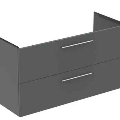 Ideal Standard i.Life B - izlietnes apakšskapis, 63x120x51 cm, 2 atvilktnes, matēti kvarca pelēks T5514NG