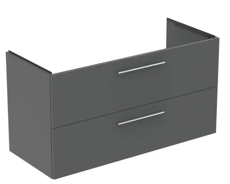 Ideal Standard i.Life B - izlietnes apakšskapis, 63x120x51 cm, 2 atvilktnes, matēti kvarca pelēks T5514NG