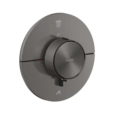 Axor ShowerSelect ID - zemapmetuma termostata maisītājs 2 patērētājiem, hroms melns birstēts 36750340