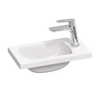 Ravak Classic II - rokas izlietne 40x22 cm, bez pārplūdes, jaucējkrāna caurums, balta XJX01140004