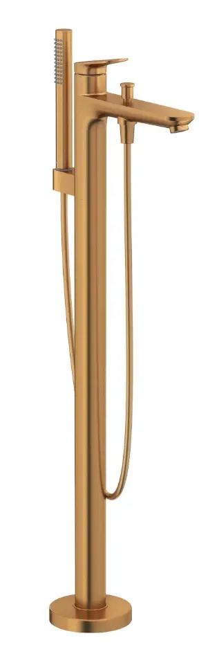 Duravit Wave - vannas maisītājs, grīdas montāža, bronza birstēta WA5250000004