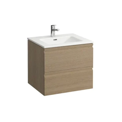 Laufen Pro S - izlietne ar zem izlietnes skapi, 60x50 cm, 2 atvilktnes, gaišs ozols H8619614791041