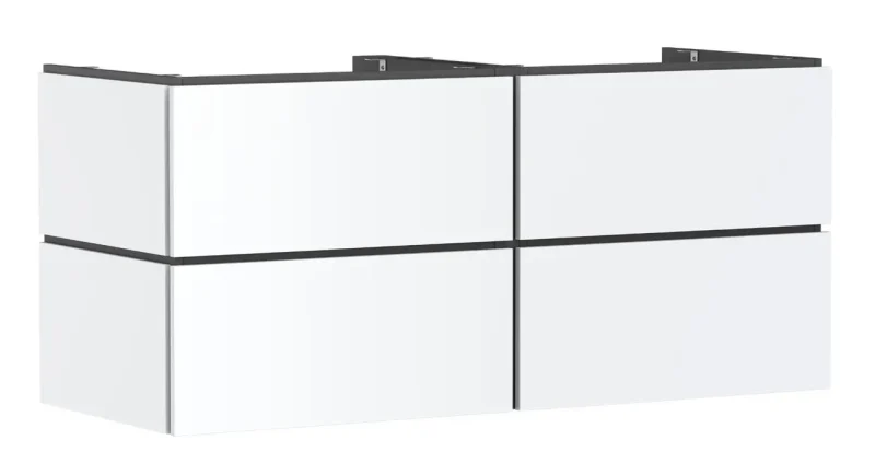 Hansgrohe Xilesa E - izlietnes apakškabinets, 62x138x55 cm, 4 atvilktnes, matēti balts 54305700