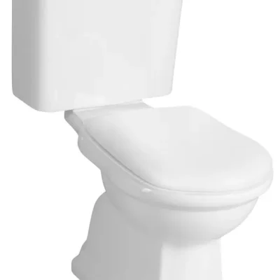 Sapho Retro - WC komplekts, noteka aizmugurē, balts/bronza WCSET12-RETRO-ZO