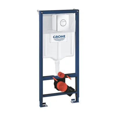Grohe Solido - priekšsienas montāžas komplekts sienas WC, augstums 1,13 m, vadības plate Sail, hroms 38832000