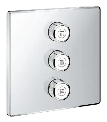 Grohe Grohtherm SmartControl - zemapmetuma vārsts 3 patērētājiem, hromēts 29127000