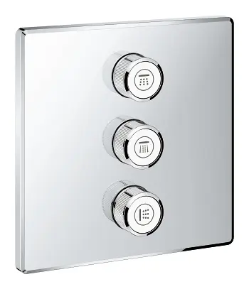Grohe Grohtherm SmartControl - zemapmetuma vārsts 3 patērētājiem, hromēts 29127000