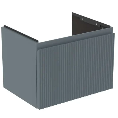 Ideal Standard Finesse - izlietnes skapītis, 50x38x37 cm, 1 atvilktne, rievots matēts pelnu zils E3375UQ