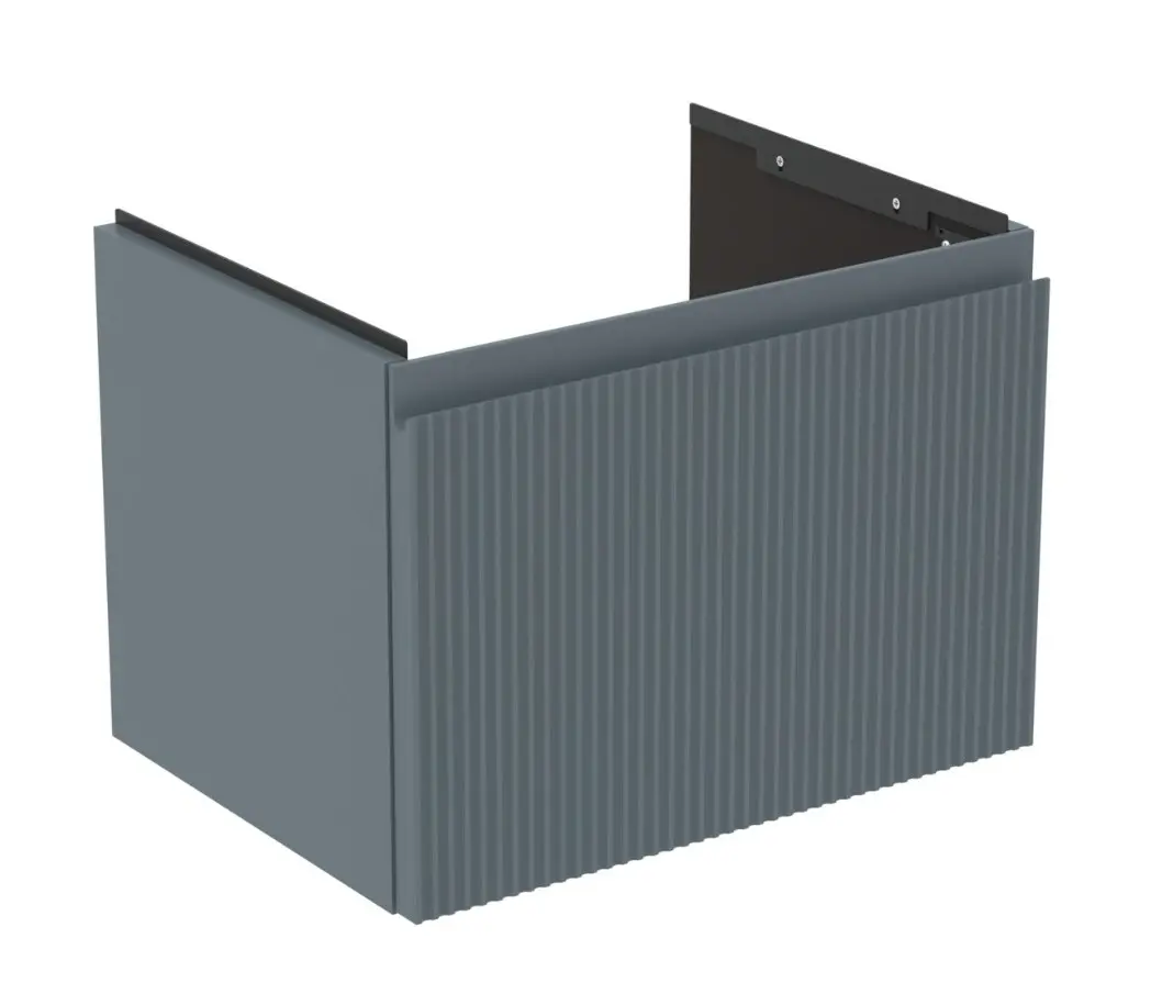 Ideal Standard Finesse - izlietnes skapītis, 50x38x37 cm, 1 atvilktne, rievots matēts pelnu zils E3375UQ