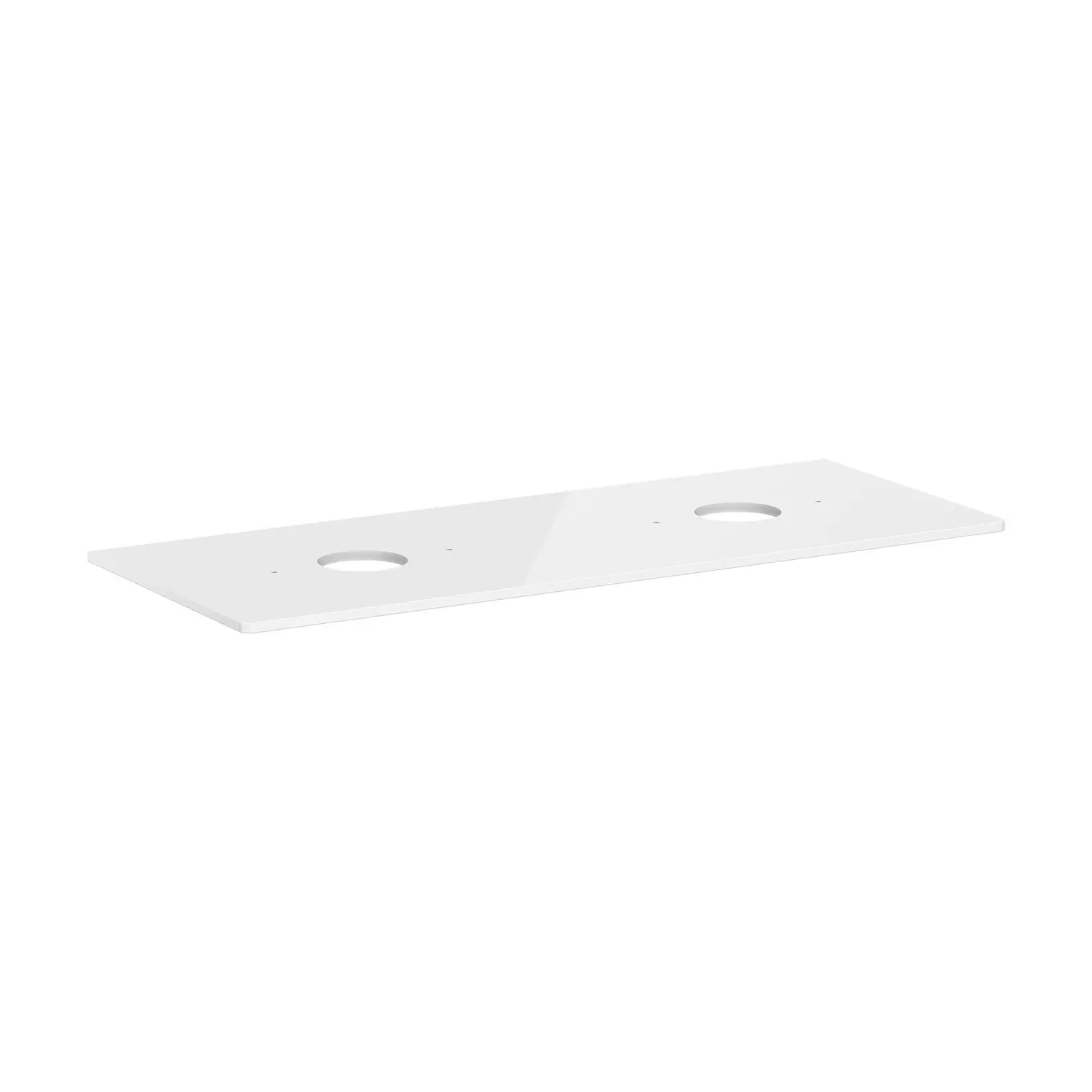 Hansgrohe Xelu Q - izlietnes plātne 136x55 cm, 2 izgriezumi, balta spīdīga 54118050