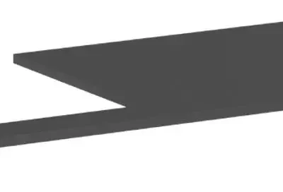 Hansgrohe Xilesa E - izlietnes plātne, 138x55 cm, izgriezums pa kreisi, matēti pelēka 54272760