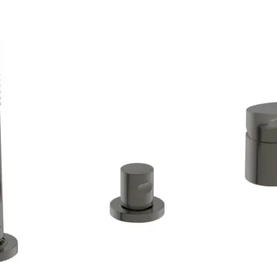 Ideal Standard La Dolce Vita - vannas malas maisītājs, 3 caurumu montāža, Magnetic Grey BD670A5