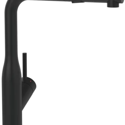 Villeroy & Boch Subway Style Shower - virtuves izlietnes maisītājs ar izvelkamu dušu, melns matēts 92850006