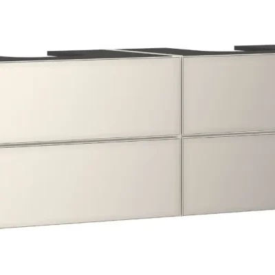 Hansgrohe Xevolos E - izlietnes apakšskapītis 157x56x55 cm, 4 atvilktnes, matēti bēšs/metāliskais bēšs 54200790