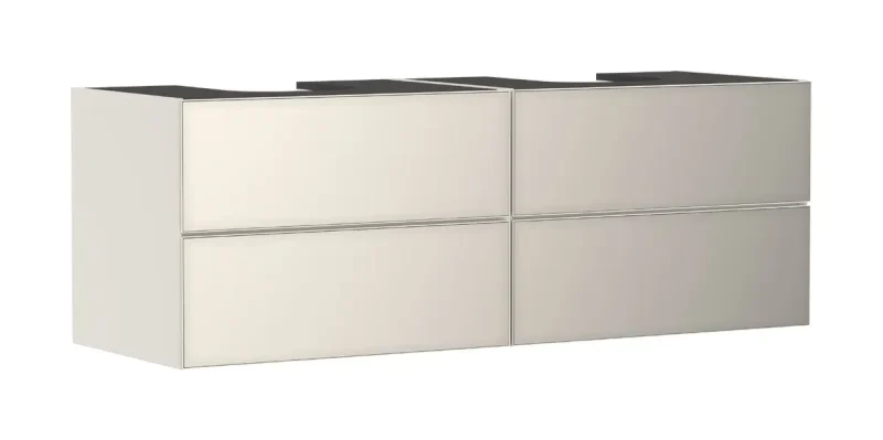 Hansgrohe Xevolos E - izlietnes apakšskapītis 157x56x55 cm, 4 atvilktnes, matēti bēšs/metāliskais bēšs 54200790