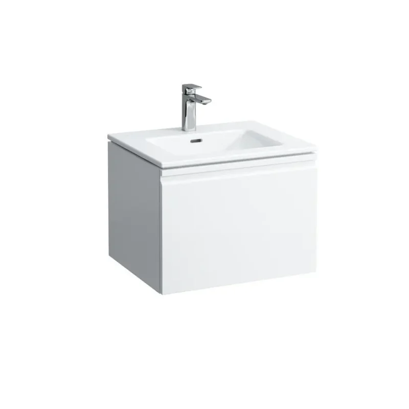 Laufen Pro S - izlietne ar zemizlietnes skapi, 60x50 cm, 1 atvilktne, balts matēts H8609614631041