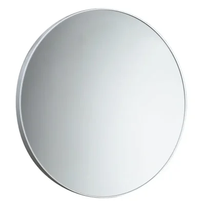 Sapho Gedy vannas istabas aksesuāri - spogulis rāmī, diametrs 60 cm, balts 600002