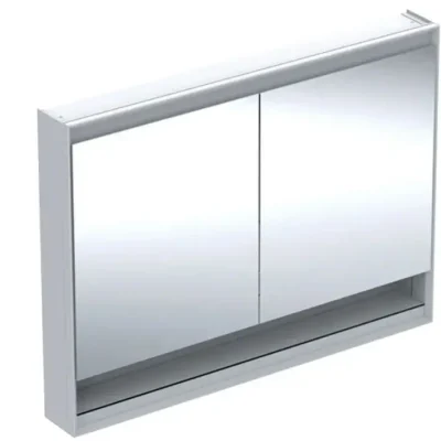 Geberit ONE - spoguļskapis ar LED apgaismojumu, 120x90x15 cm, 2 durvis, ar nišu, metāls 505.835.00.1