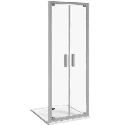 Jika Nion - grozāmās dušas durvis ar divām vērtnēm L/R, 80 cm, Jika Perla Glass, sudraba/caurspīdīgs stikls H2562N10006681