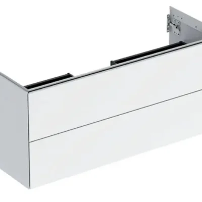 Geberit ONE - izlietnes skapītis, 118x50x47 cm, 2 atvilktnes, balts spīdīgs 505.265.00.1
