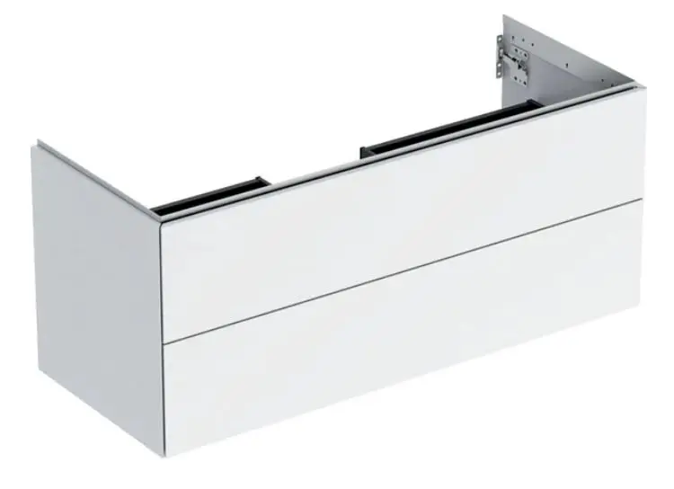 Geberit ONE - izlietnes skapītis, 118x50x47 cm, 2 atvilktnes, balts spīdīgs 505.265.00.1
