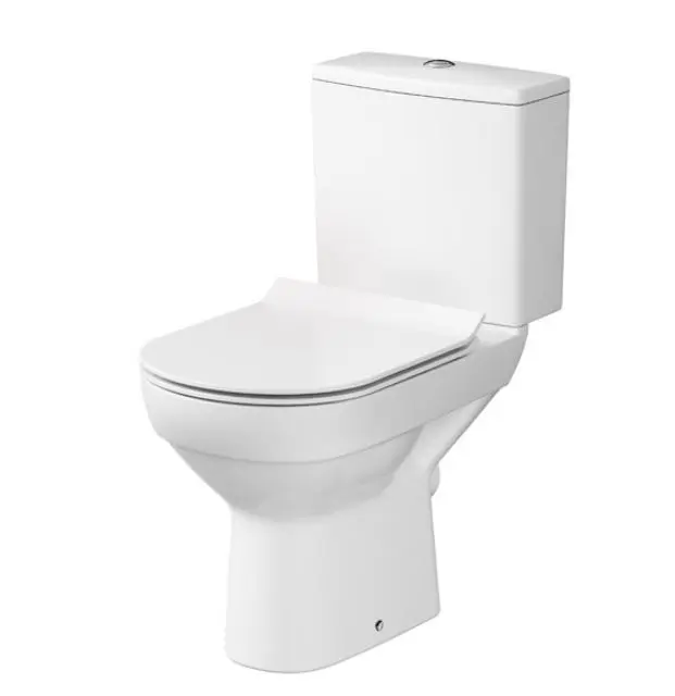 Cersanit City - WC komplekts ar SoftClose sēdekli, aizmugures izvads, ūdens pieslēgums apakšā, CleanOn, balts K35-036