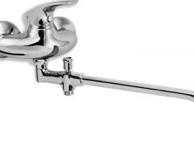 Novaservis Metalia 57 - sienas vannas maisītājs bez piederumiem 100 mm, hroms 57037/1,0